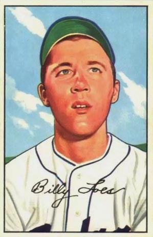 1952 Bowman Billy Loes baseball card #240