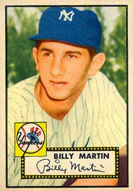 1952 Topps Billy Martin baseball card #175