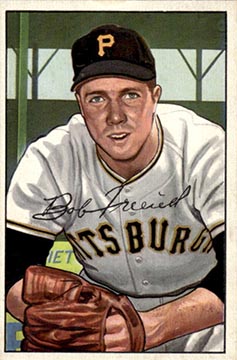 1952 Bowman Bob Friend baseball card #191
