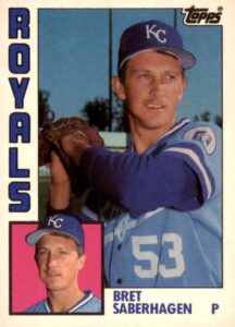 1984 Topps Traded Bret Saberhagen baseball card