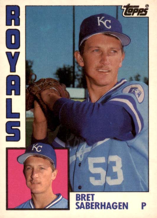 1984 Topps Traded Bret Saberhagen baseball card
