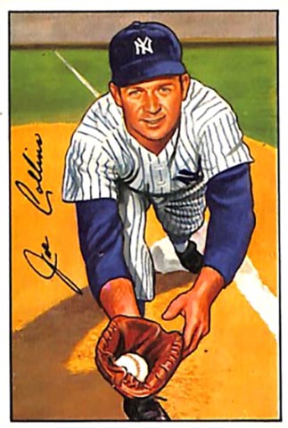 1952 Bowman Joe Collins baseball card