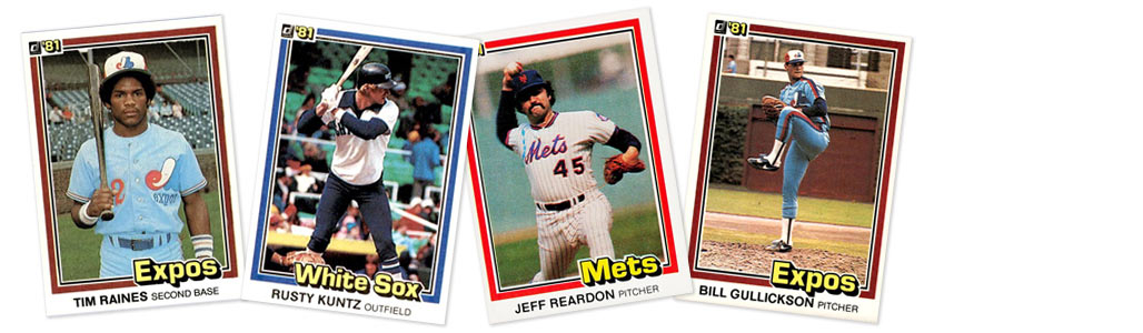 1981 Donruss baseball rookie card values