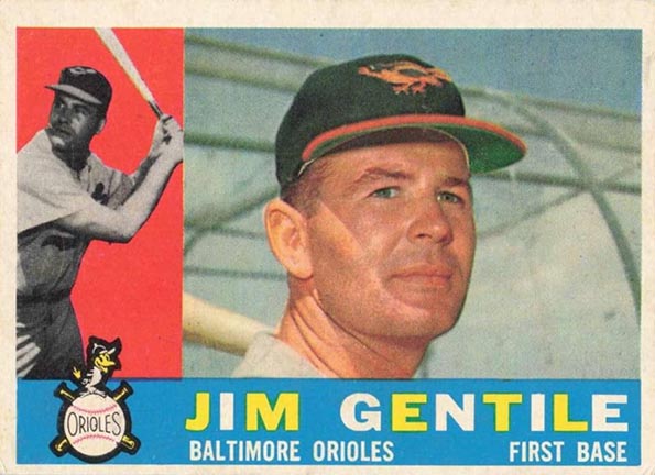 1960 Topps Jim Gentile #448