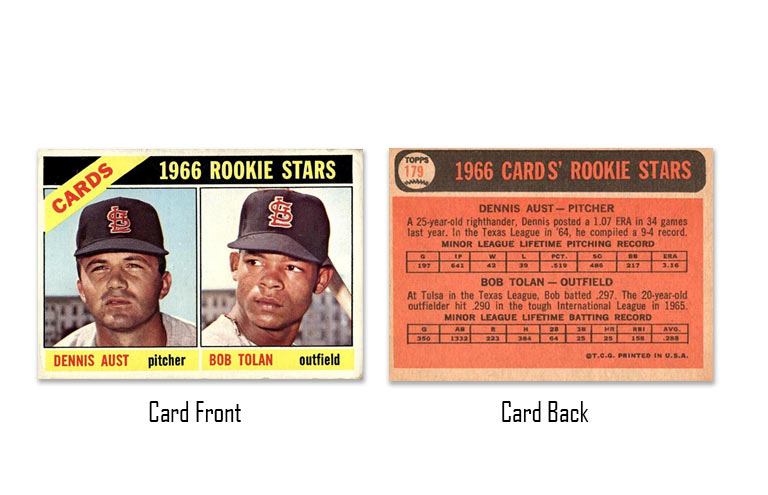 1966 Topps Bob Tolan rookie card