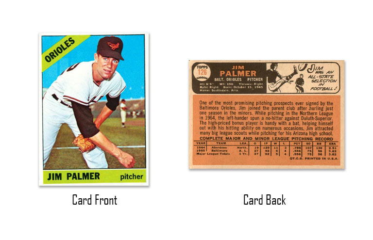 1966 Topps Jim Palmer rookie card
