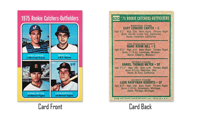 1975 Topps Gary Carter rookie card