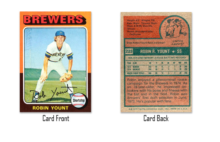 1975 Topps Robin Yount rookie card