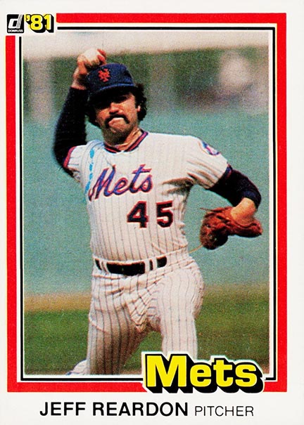 1981 Donruss Jeff Reardon #156