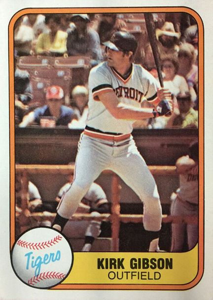 1981 Fleer Kirk Gibson #481