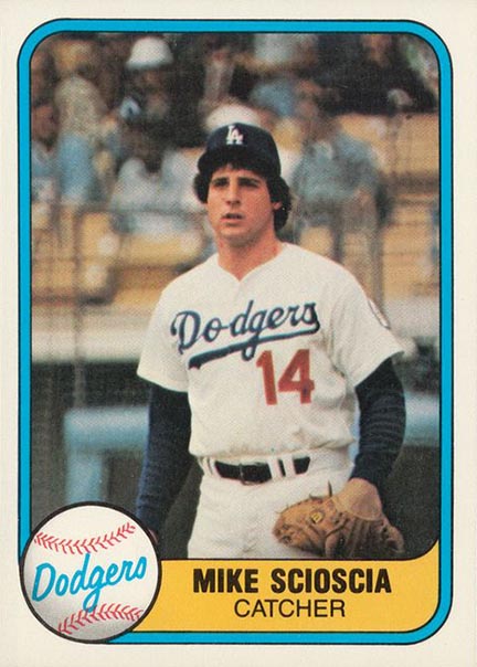 1981 Fleer Mike Scioscia #131