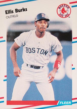 1988 Fleer Ellis Burks #348