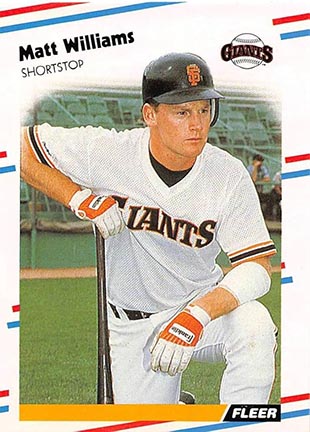 1988 Fleer Matt Williams #101