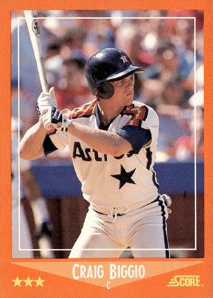 1988 Score Traded Craig Biggio #103T