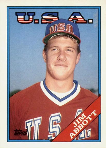 1988 Topps Traded Jim Abbott #1T