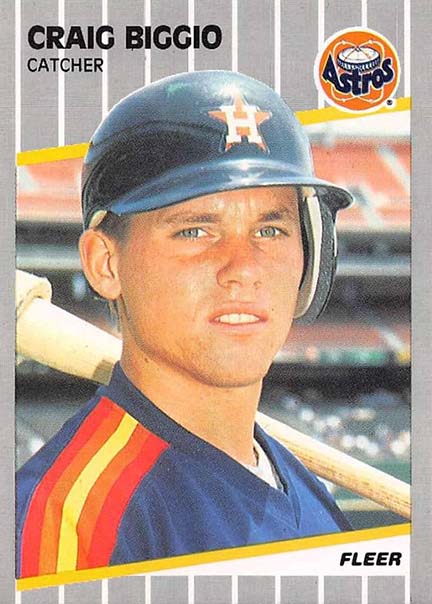 1989 Fleer Craig Biggio rookie card #353