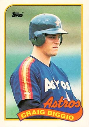 1989 Topps Craig Biggio rookie card #49