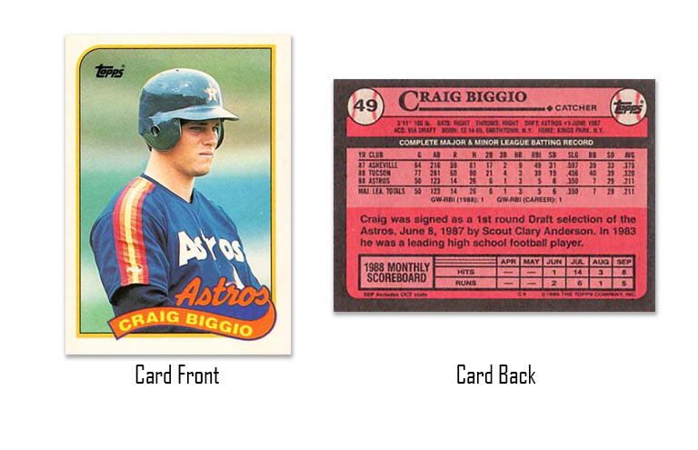 1989 Topps Craig Biggio #49
