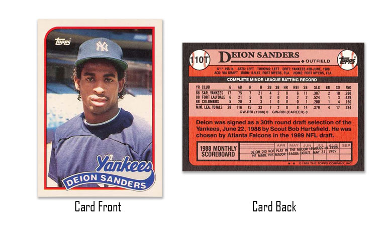 1989 Topps Traded Deion Sanders #110T