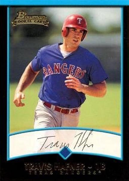 2001 Bowman Travis Hafner #256 rookie card