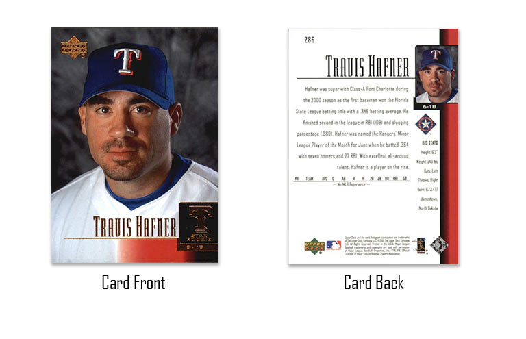 2001 Upper Deck Travis Hafner