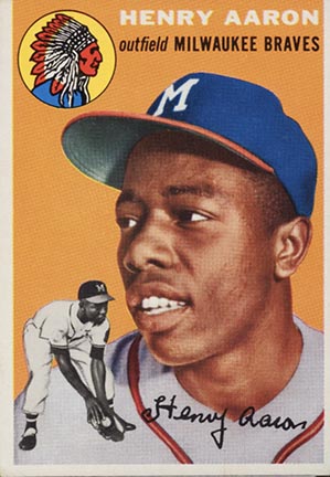 1954 Topps Henry Aaron rookie card #128