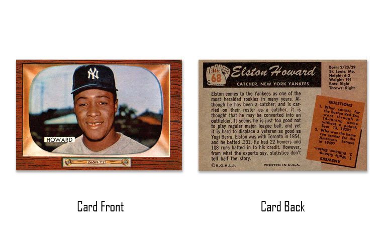 1955 Bowman Elston Howard rookie card