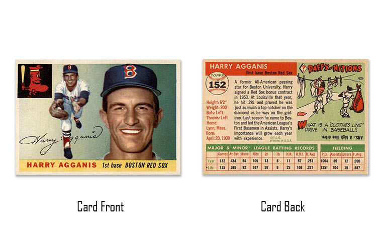 1955 Topps Harry Agganis rookie card