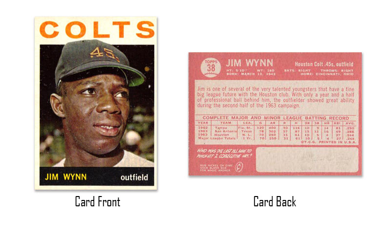 1964 Topps Jim Wynn rookie card