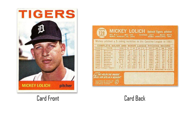 1964 Topps Mickey Lolich rookie card