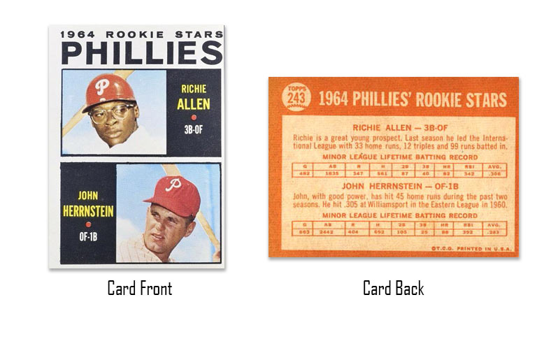 1964 Topps Richie Allen rookie card
