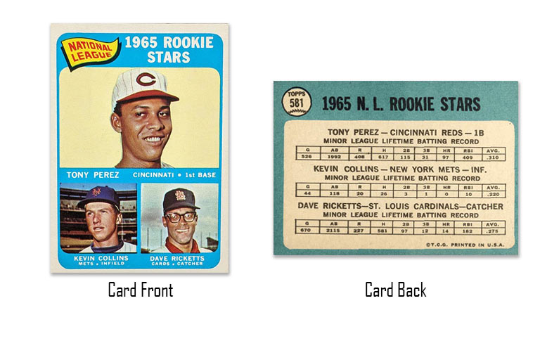 1965 Topps Tony Perez rookie card