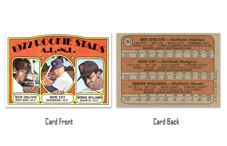 1972 Topps Ron Cey rookie card