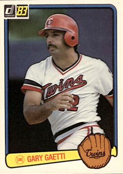 1983 Donruss Gary Gaetti rookie card #53