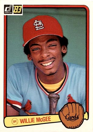 1983 Donruss Willie McGee #190