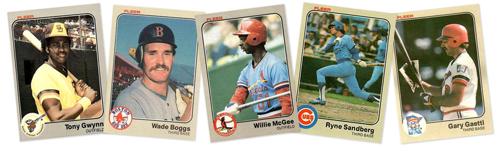 1983 Fleer baseball rookie card values