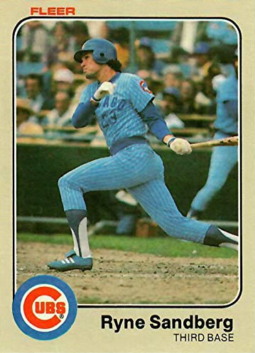 1983 Fleer Ryne Sandberg rookie card #507