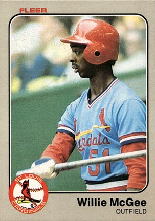 1983 Fleer Willie McGee #15