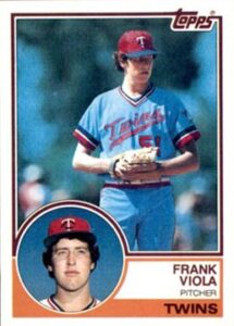 1983 Topps Frank Viola rookie card #586