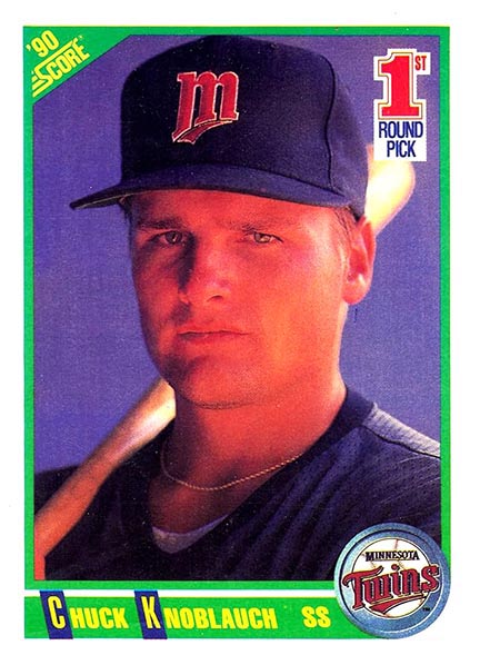 1990 Score Chuck Knoblauch #672