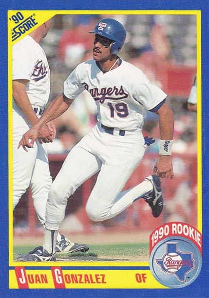1990 Score Juan Gonzalez #637