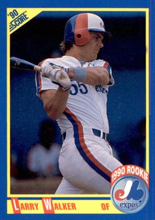 1990 Score Larry Walker #631
