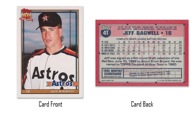 1991 Topps Traded Jeff Bagwell rookie card