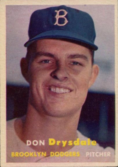 1957 Topps Don Drysdale #18