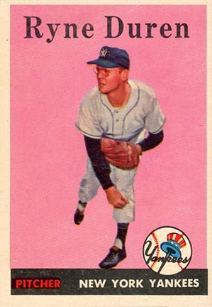 1958 Topps Ryne Duren #296