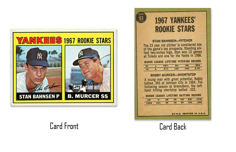 1967 Topps Bobby Murcer rookie stars card