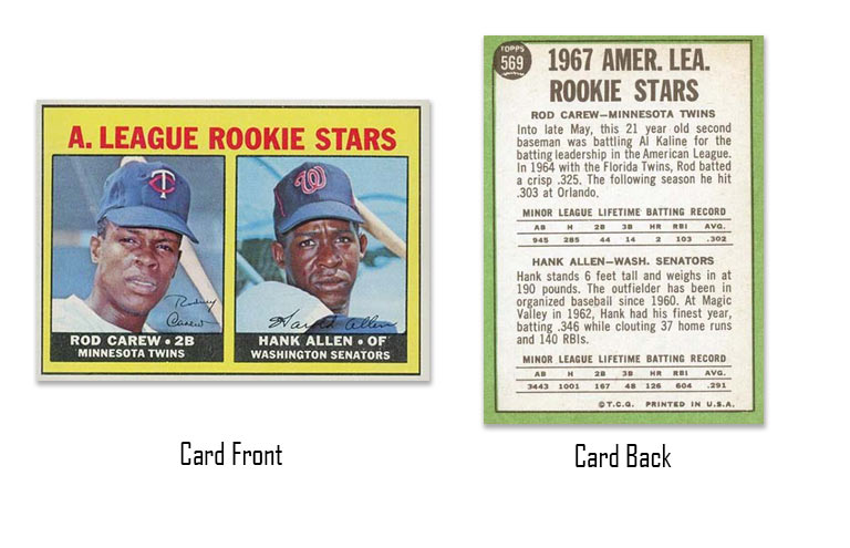 1967 Topps Rod Carew rookie card