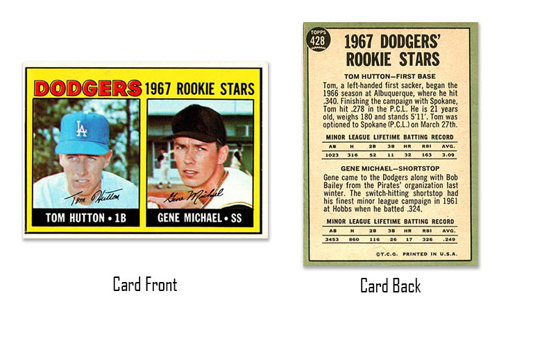 1967 Topps Tom Hutton rookie card