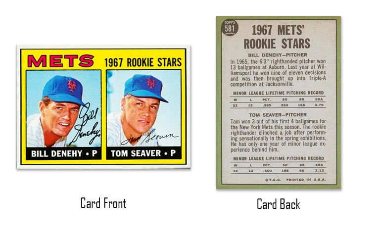 1967 Topps Tom Seaver rookie card