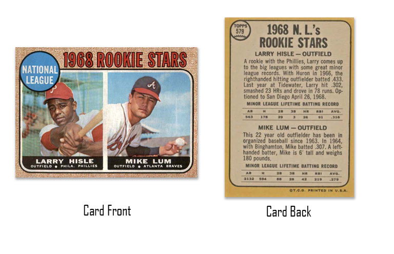1968 Topps Larry Hisle rookie card